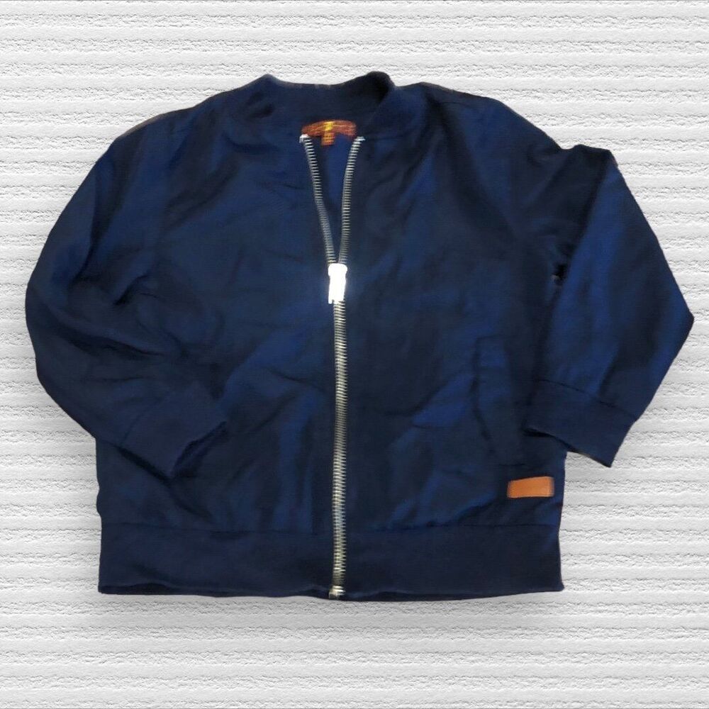7 for All Mankind 4t Navy Blue Full Zip Windbreaker Jacket